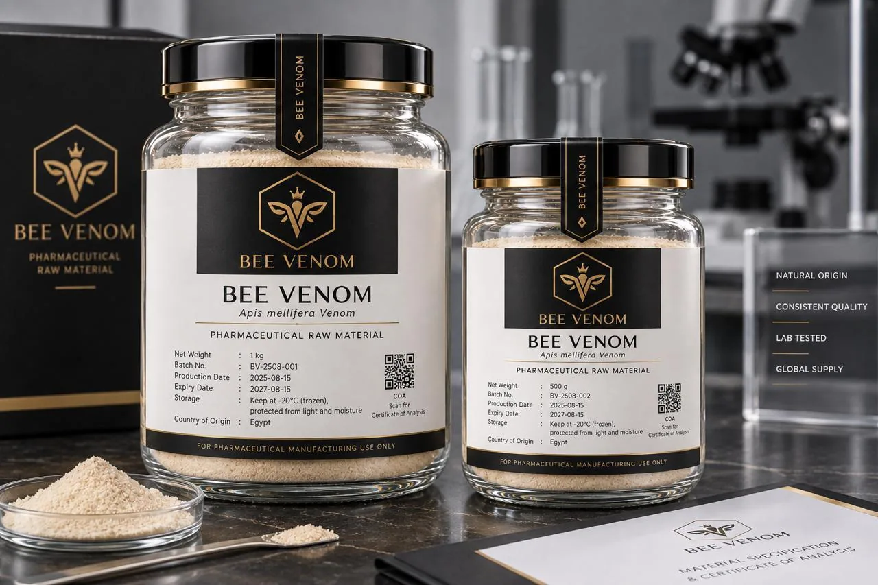Illustrative bee venom packaging concept
